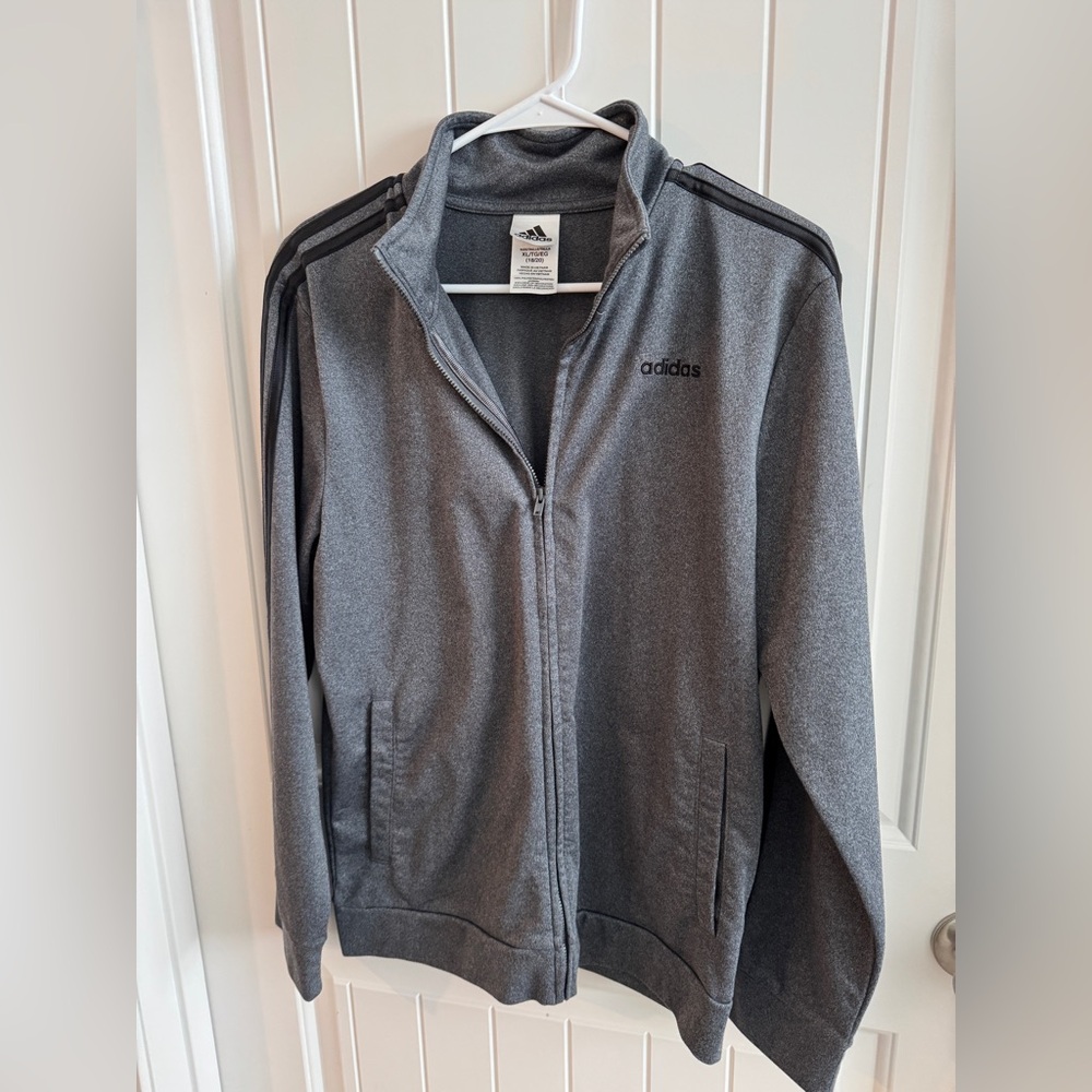 Adidas Gray Zip-Up Jacket